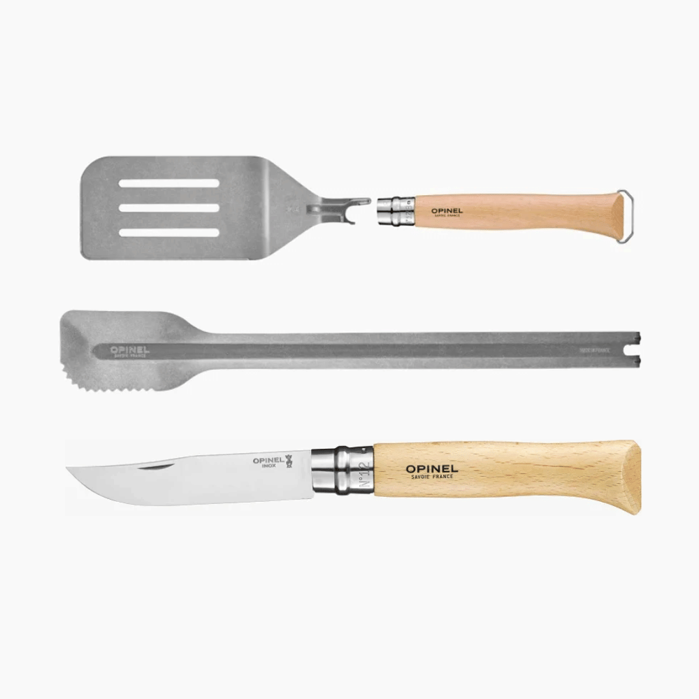 SET OPINEL BARBECUE เครื่องครัว 3 ชิ้นที่ผลิตในฝรั่งเศส